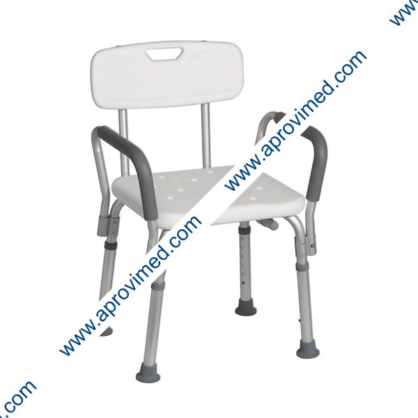 BANCO p/DUCHA DESCANZA BRAZO Desmontable c/RESPALDO (Super Confort).