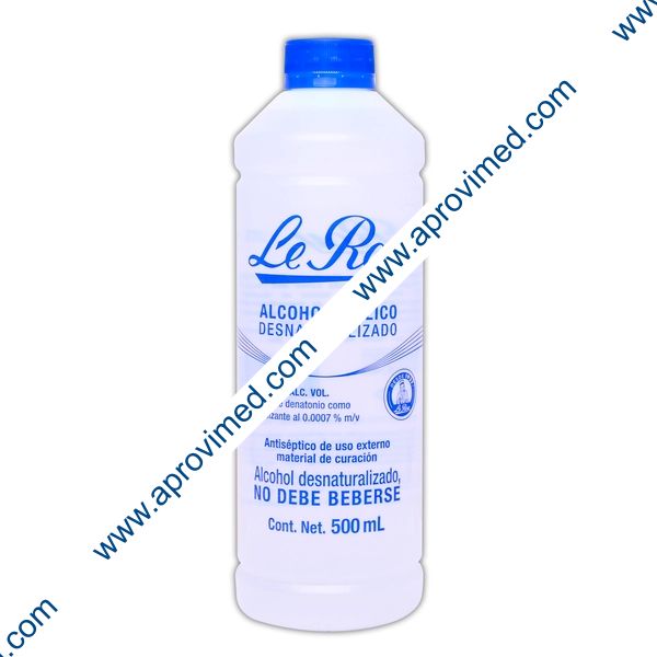 ALCOHOL ETÍLICO Desnaturalizado (Le Roy) 70° G.L. 500 ML.