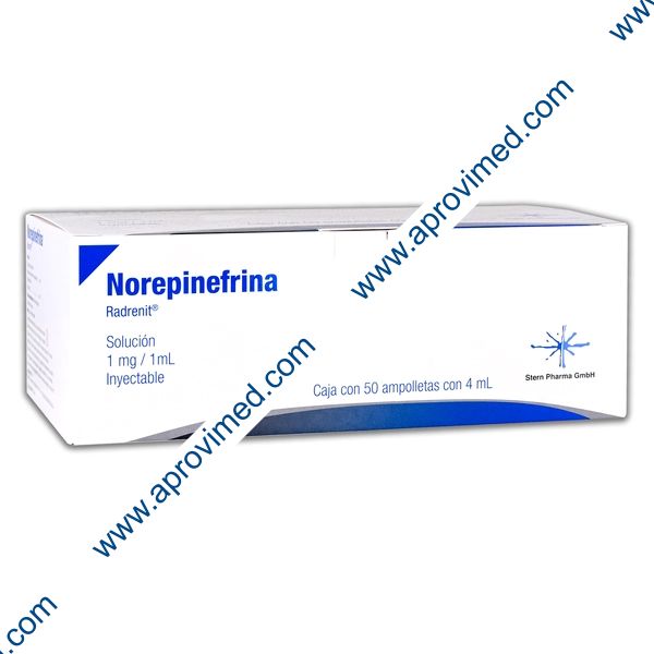 RADRENIT Sol. Iny. c/50 AMPTAS. 4 ML. 1 MG/1 ML.