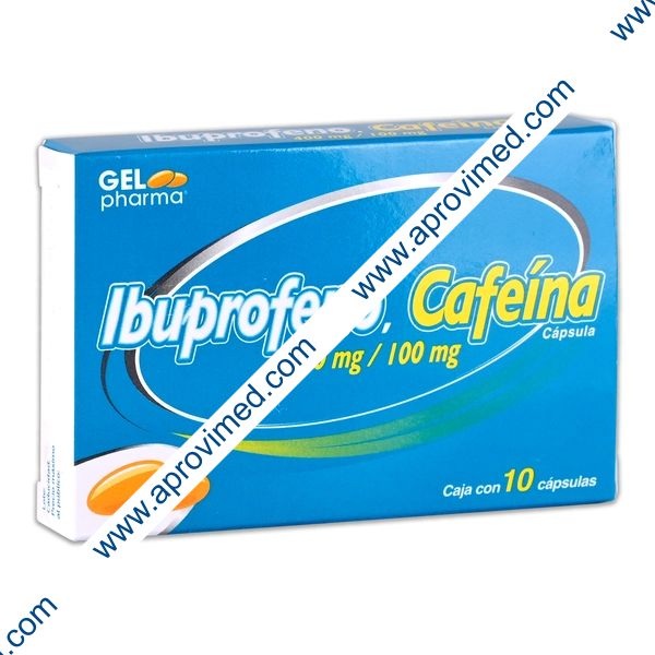 IBUPROFENO/CAFEÍNA (Gelpharma) c/10 CAPS. 400/100 MG.