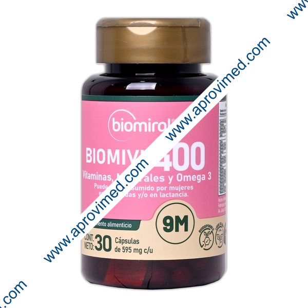 BIOMIVIT-400 9M c/30 CAPS. 595 MG.