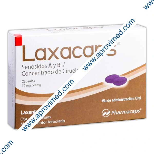 LAXACAPS c/30 CAPS. 12/50 MG.