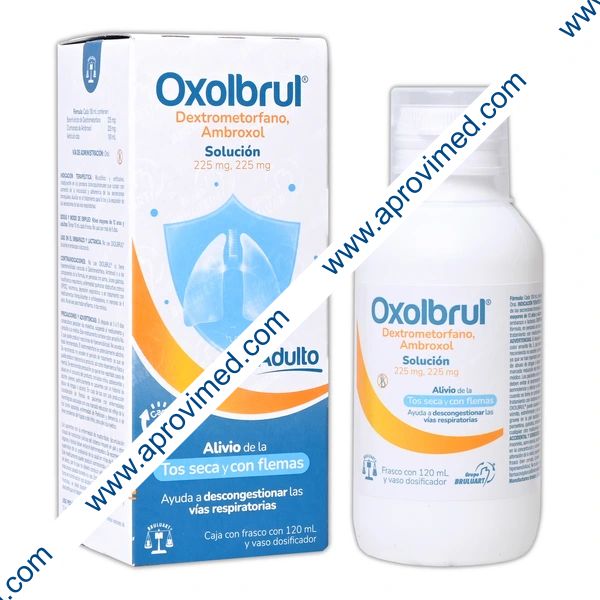 OXOLBRUL SOL. ADULTO Fco. 120 ML. 225-225 MG/100 ML.