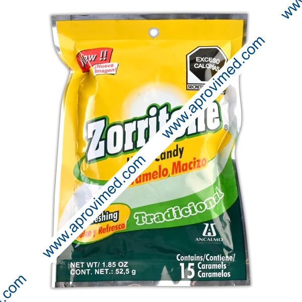 ZORRITONE TRADICIONAL Bolsa c/15 CARAMELOS 52.5 G.