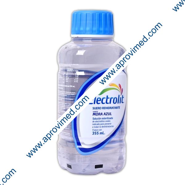 ELECTROLIT Electrolitos Orales SOL. SAB. MORA AZUL  355 ML.