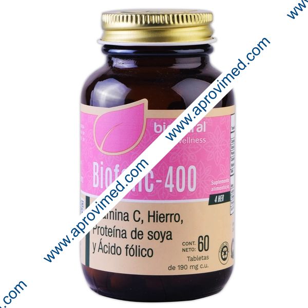 BIOFOLIC-400 c/60 TABS. 190 MG.
