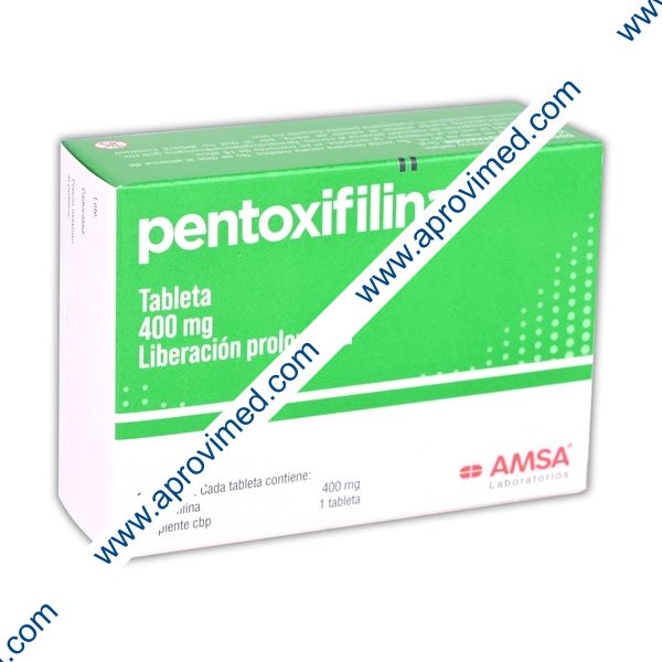 PENTOXIFILINA (Amsa) c/30 TABS. L.P. 400 MG.