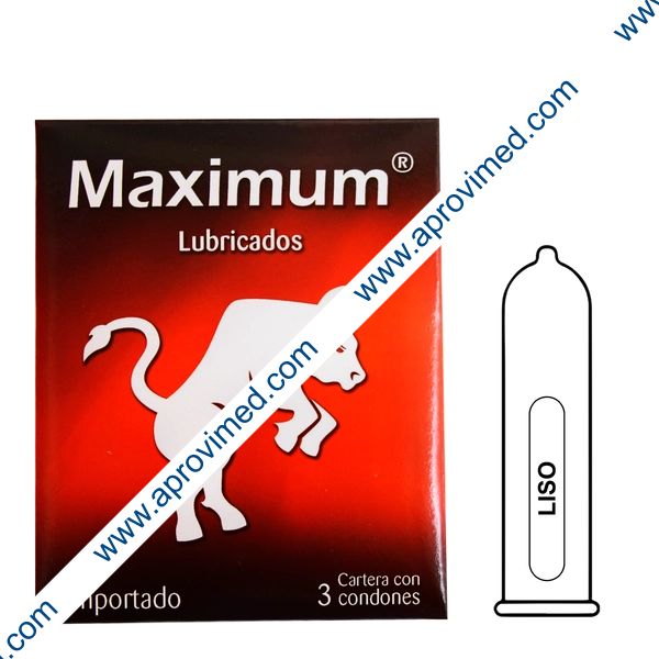 MAXIMUM Lubricados Blister c/3 CONDONES