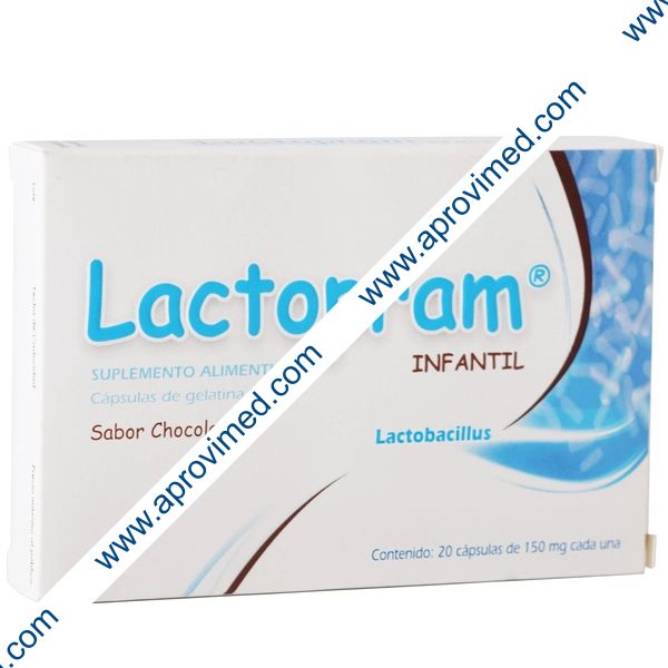 LACTOPRAM Infantil Sabor Chocolate c/20 CAPS. 150 MG.