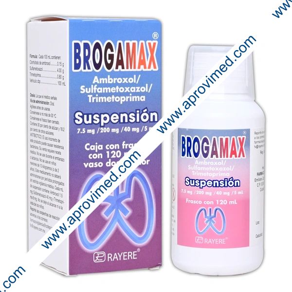 BROGAMAX SUSP. Fco. 120 ML. 7.5-200-40 MG/5 ML.