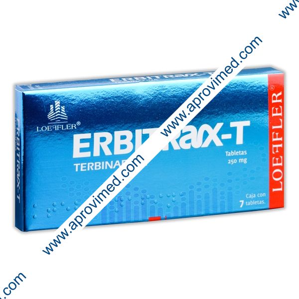 ERBITRAX-T c/ 7 TABS. 250 MG.