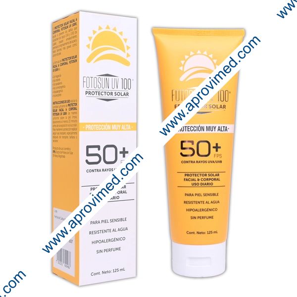 FOTOSUN UV 100 P.S. 50+FPS CREMA FACIAL Y CORPORAL Tubo 125 ML.