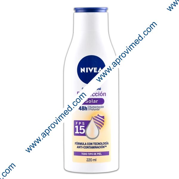 NIVEA PROTECCION SOLAR Crema Corporal FPS 15 Fco. 220 ML.