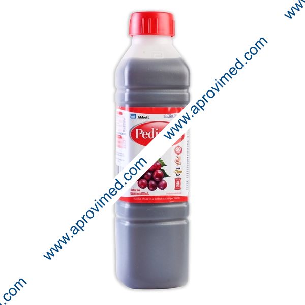 PEDIALYTE SR 60 mEq SOLUCIÓN SABOR UVA Fco. 500 ML.