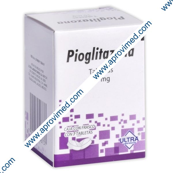 PIOGLITAZONA (Ultra) c/7 TABS. 15 MG.