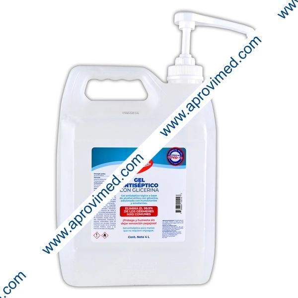 GEL ANTISÉPTICO CON GLICERINA (Jaloma) Env. Atomizador 4 L.