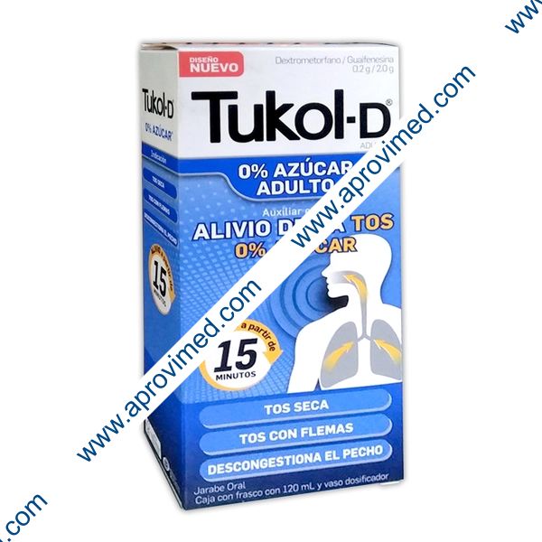 TUKOL-D Diabetes JARABE ADULTO Fco. 125 ML. 2.0-0.2 G/100 ML.
