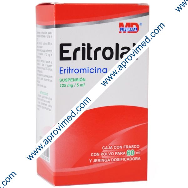 ERITROLAT SUSP. Fco. 60 ML. 125 MG/5 ML.