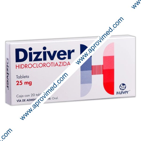 DIZIVER c/20 TABS. 25 MG.