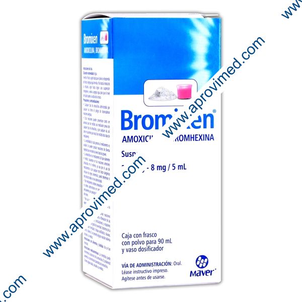 BROMIXEN SUSP. Fco. 90 ML. 250-8 MG/5 ML.