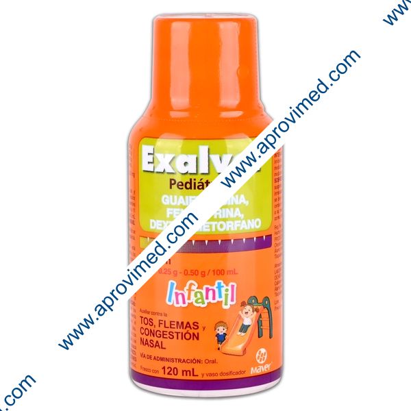 EXALVER (GFD) SOL. Infantil Fco. 120 ML. 5.0-0.25-0.50 G/100 ML.