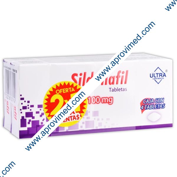 SILDENAFIL (Ultra) c/4 TABS. 100 MG (Oferta 2x1)