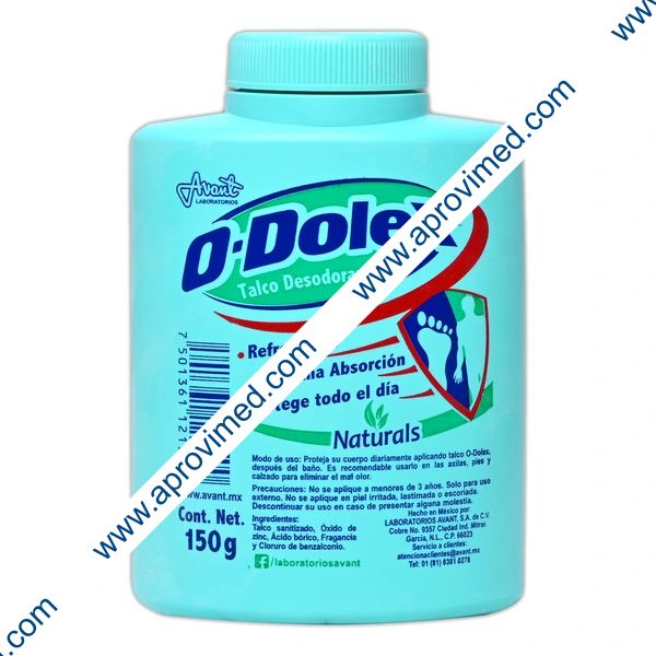 O-DOLEX NATURALS Talco Desodorante 150 G.