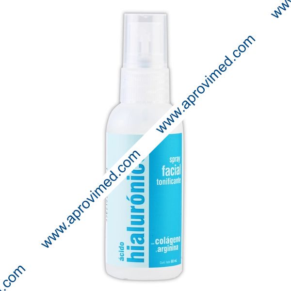 ÁCIDO HIALURÓNICO SPRAY FACIAL TONIFICANTES Fco.  60 ML.