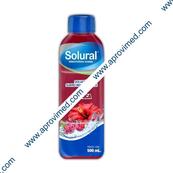 SOLURAL Suero Rehidratante SABOR JAMAICA 500 ML.