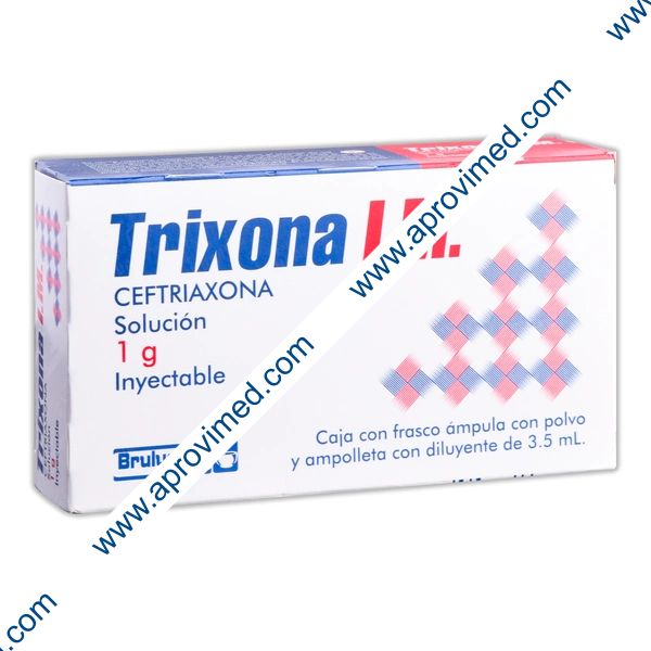 TRIXONA I.M. Sol. Iny. c/1 FCO. AMP. 1 G/3.5 ML.