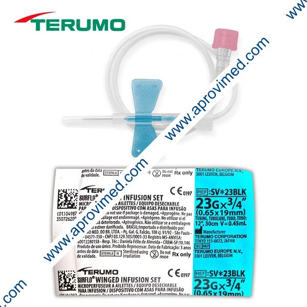 EQUIPO p/INFUSION c/ALETAS 23Gx3/4" (0.65x19mm) c/1 Pza.