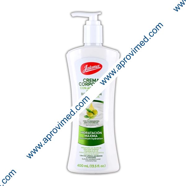 CREMA CORPORAL HIDRATANTE c/Ac. de OLIVO (Jaloma) Fco. 400 ML.