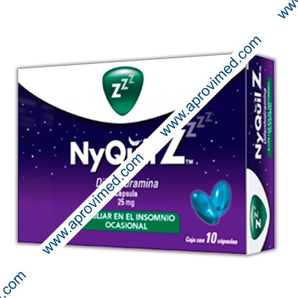 NYQUIL Z c/10 CAPS. 25 MG.