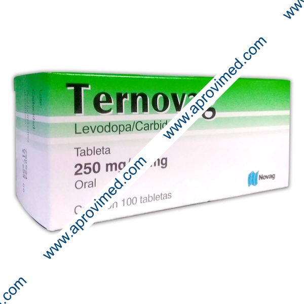 TERNOVAG c/100 TABS. 250/25 MG.