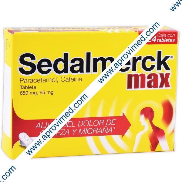 SEDALMERCK MAX c/24 TABS. 650/65 MG.