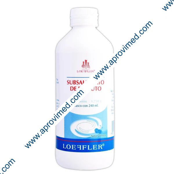 SUBSALICILATO DE BISMUTO (Loeffler) SUSP. Fco. 240 ML. 1.750 G/100 ML.
