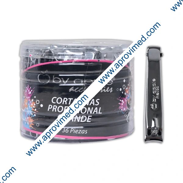 CORTA UÑAS PROFESIONAL GRANDE (By apple) Bote c/36 Pzs.