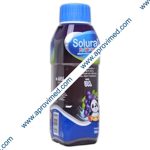 SOLURAL PEDIÁTRICO Electrolitos Orales SOL. SAB. UVA 300 ML.