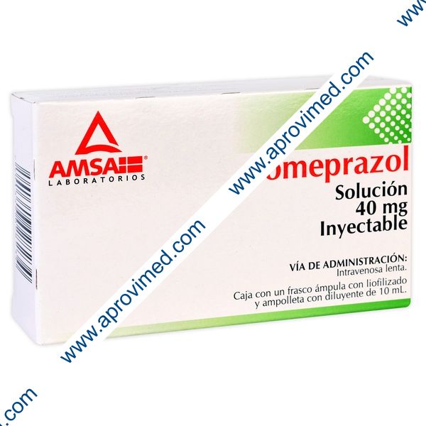 OMEPRAZOL (Amsa) Sol. Iny. c/1 FCO. AMP. 40 MG/10 ML.
