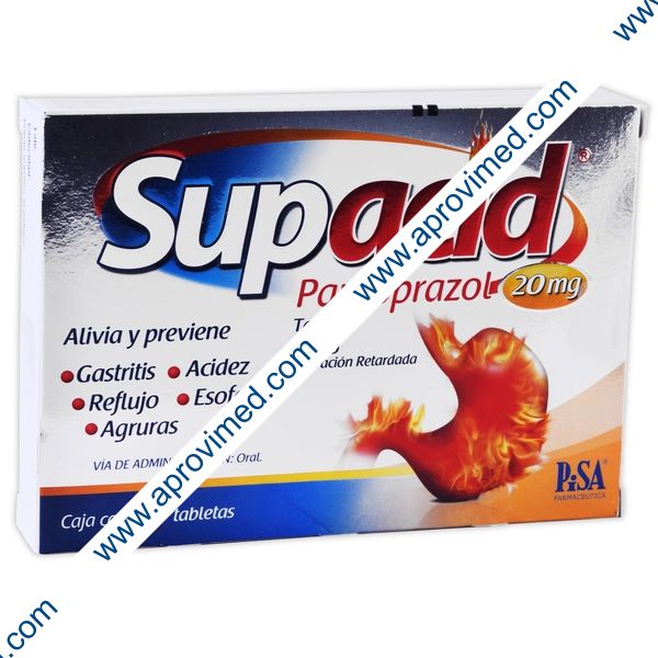 SUPACID c/ 7 TABS. L.R. 20 MG.
