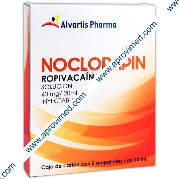 NOCLORAPIN Sol. Iny. c/5 AMPTAS.  40 MG/20 ML.