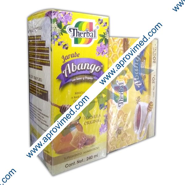 ABANGO con sauco y propóleo JARABE 240 ML+INFUSIÓN Hierbas Invernales c/20 sobre