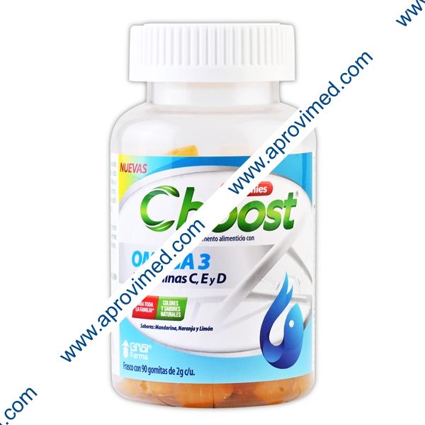 C-BOOST (Omega 3+Vitaminas C, E y D) Fco. c/90 GOMITAS 2 G.