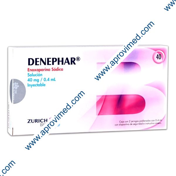 DENEPHAR Sol. Iny. c/2 JGAS. Prellenadas 40 MG/0.4 ML.