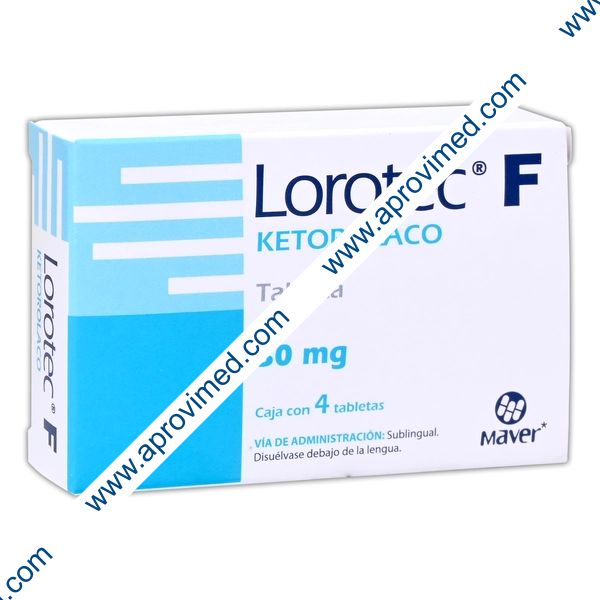LOROTEC-F c/4 TABS. Sublingual 30 MG.