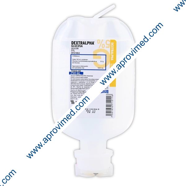 DEXTRALPHA Sol. Iny.  5% Frasco  250 ML.