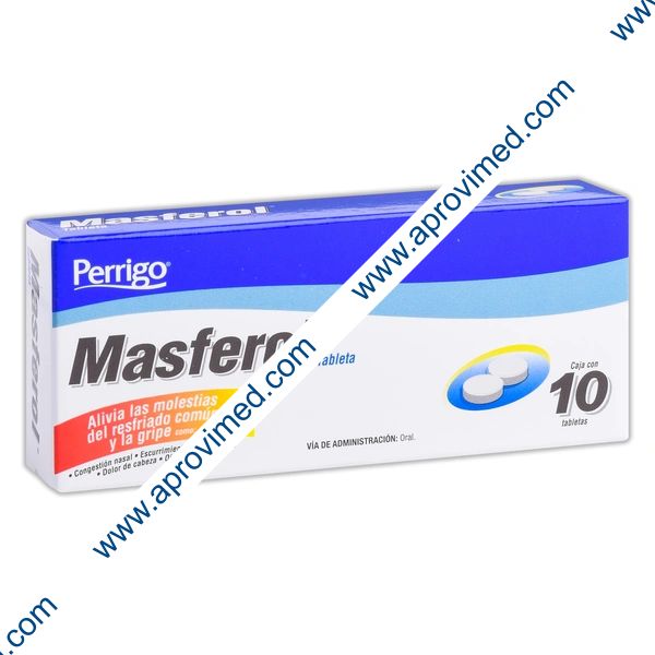 MASFEROL c/10 TABS. 500/25/5/4 MG.