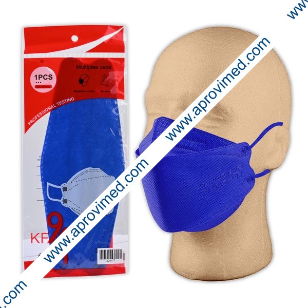 MASCARA PROTECTORA ADULTO KF94 Col. Azul Marino BOLSA c/1 Pza.