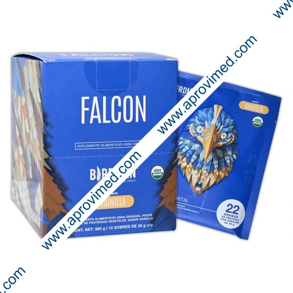 FALCON PROTEIN POLVO Sab. VAINILLA Cja. c/12 SOBS. 30 G.