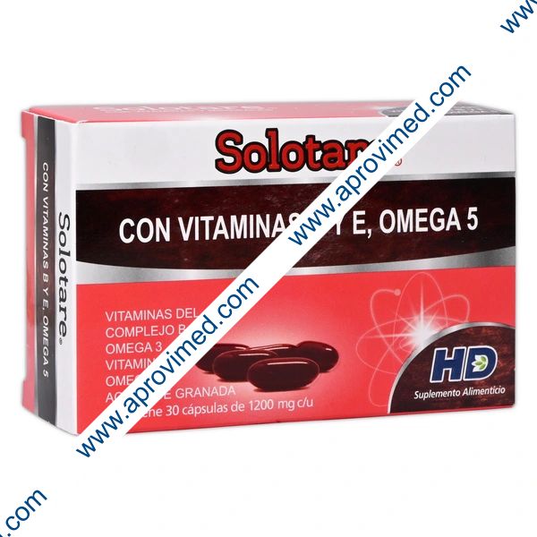 SOLOTARE CON VITAMINAS ByE/OMEGA-5 c/30 CAPS. 1200 MG.